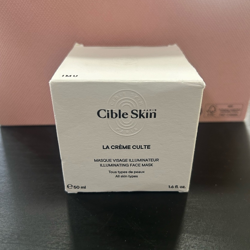 New Cible Skin La Crème Culte Illuminating Face Mask 1.6 fl Oz. Made in France
